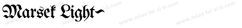 Marsek Light字体转换